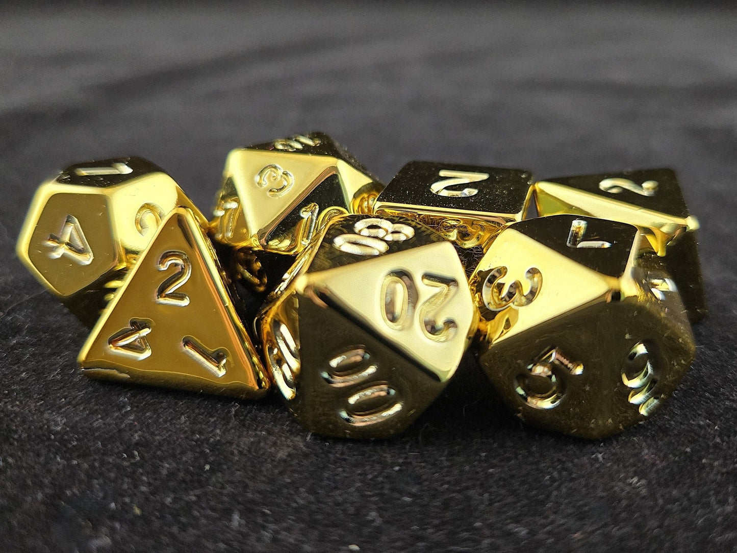 Fates' Reflection - Metal Dice Set for RPGs - D&D & Pathfinder