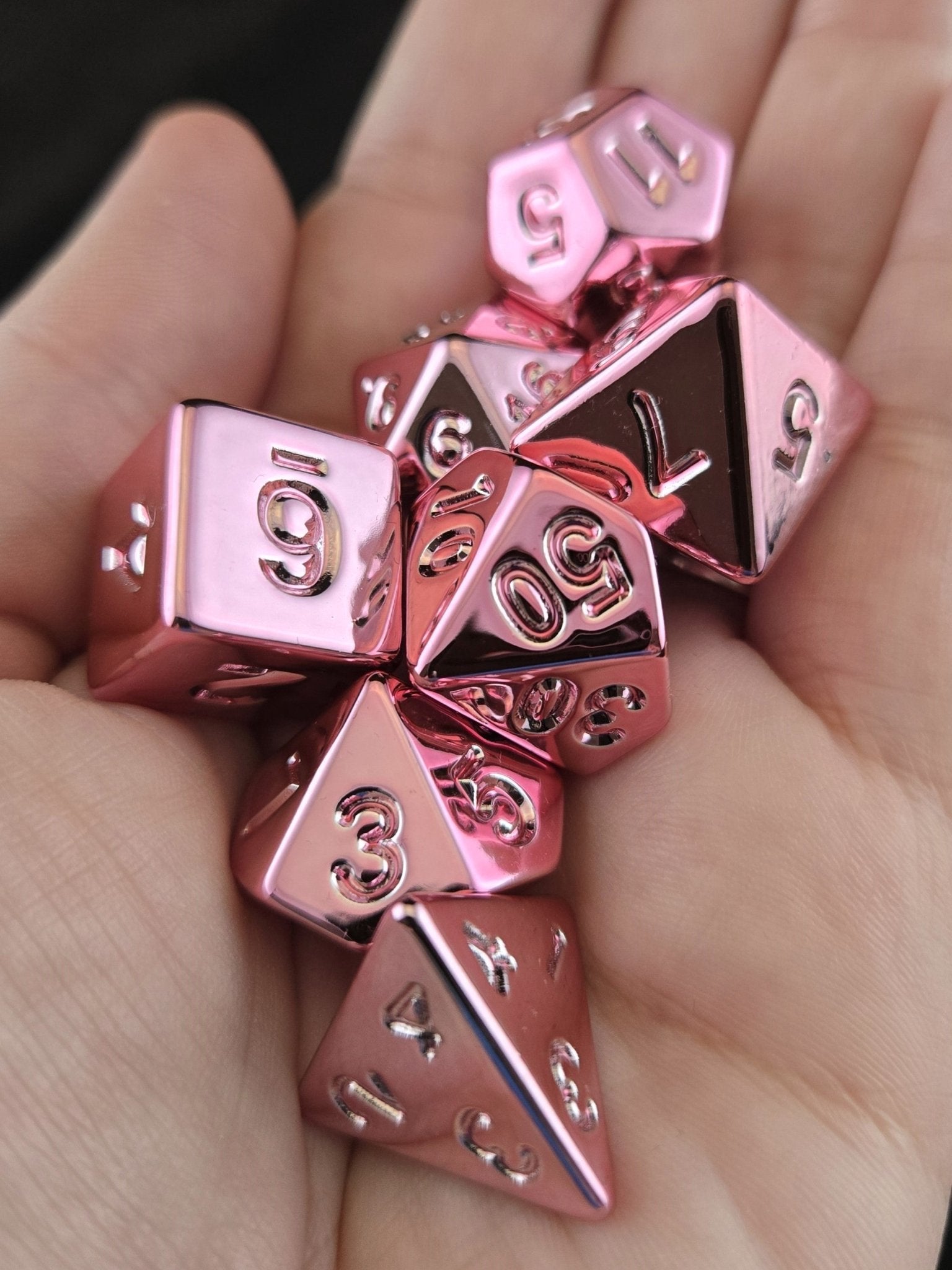 Fates' Reflection - Metal Dice Set for RPGs - D&D & Pathfinder