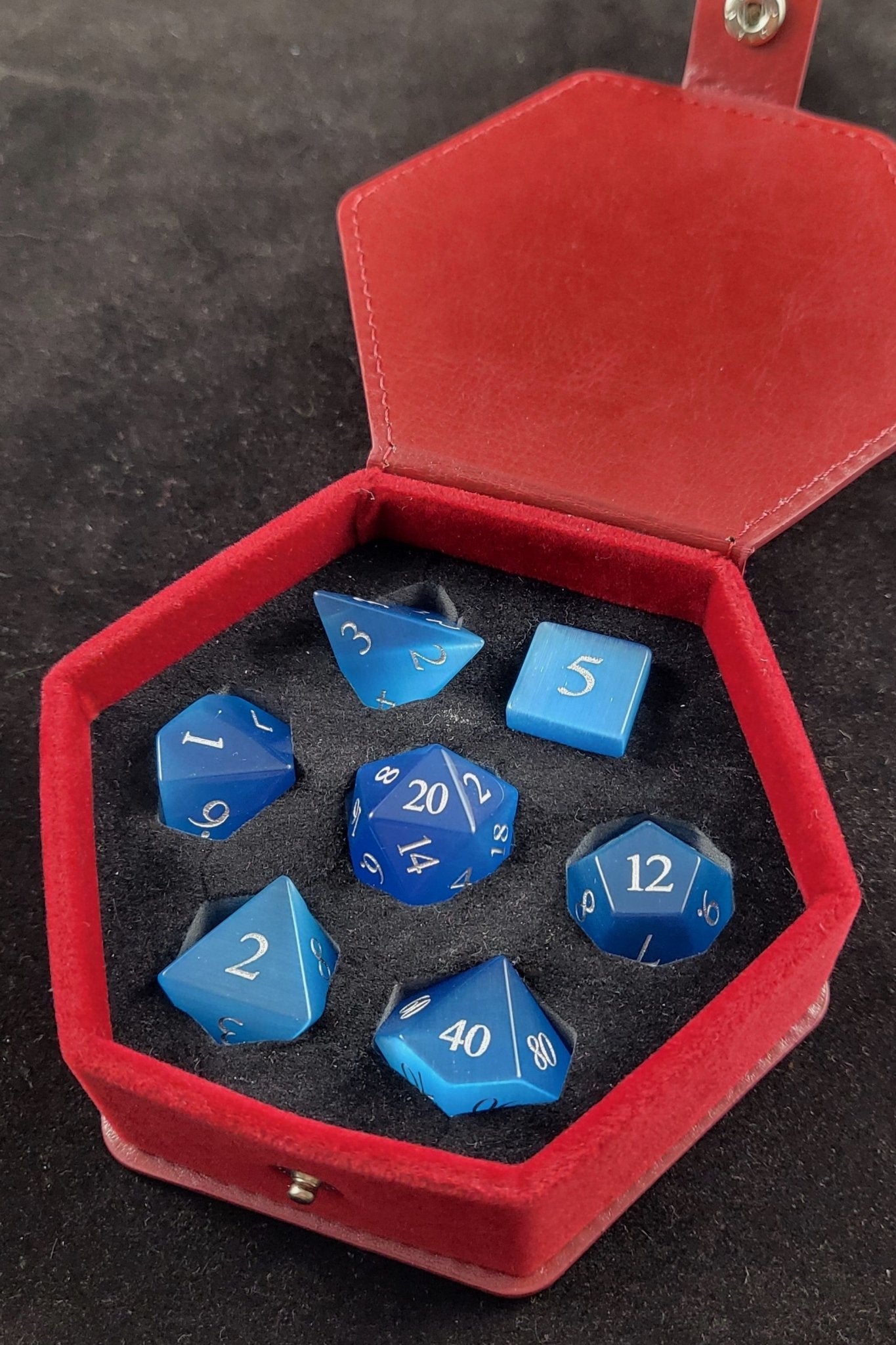 Guardian Grimalkin - Metal Dice Set for RPGs - D&D & Pathfinder