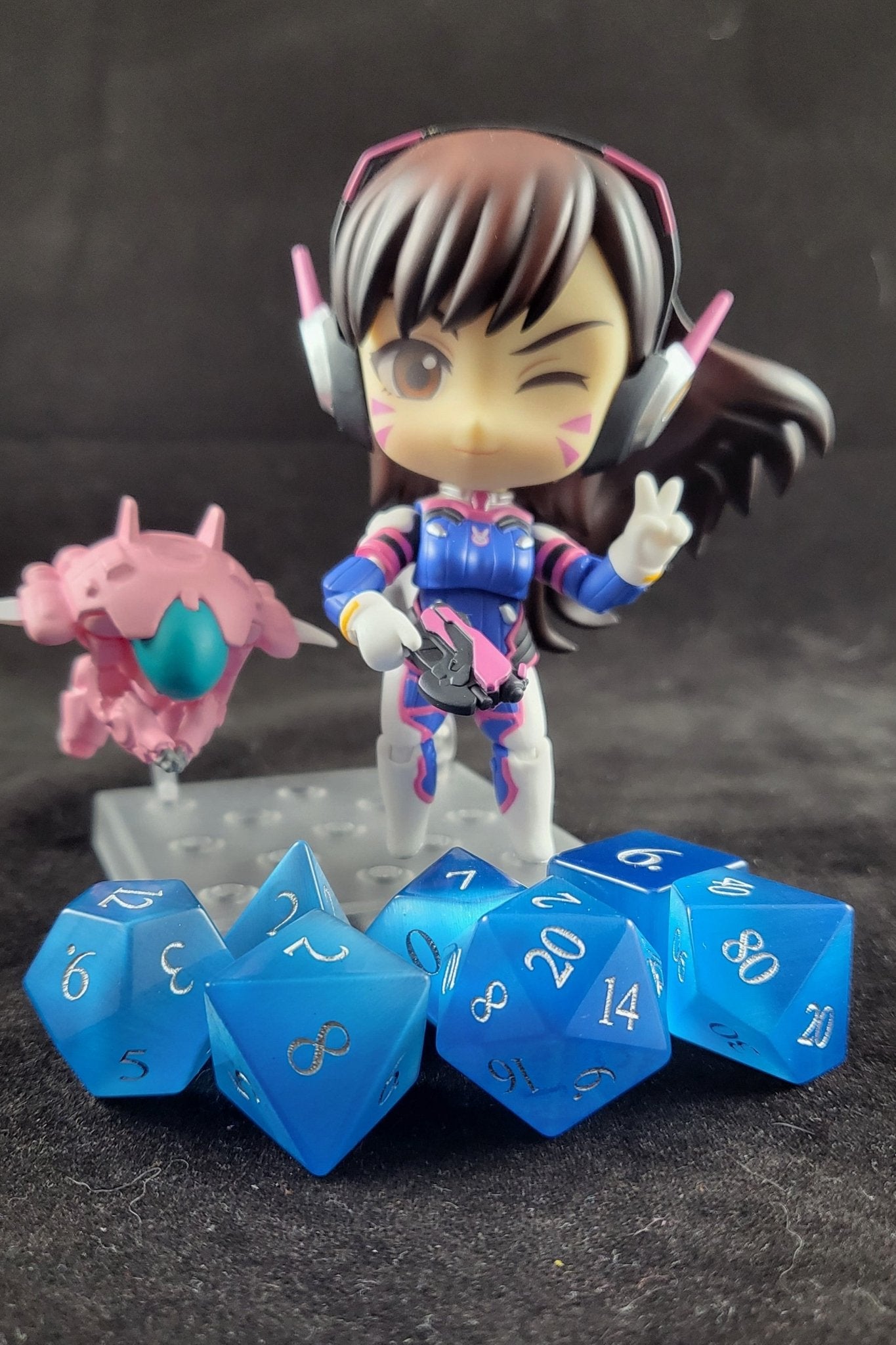 Guardian Grimalkin - Metal Dice Set for RPGs - D&D & Pathfinder