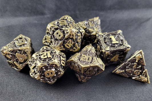 Metal Marauders - Metal Dice Set for RPGs - D&D & Pathfinder